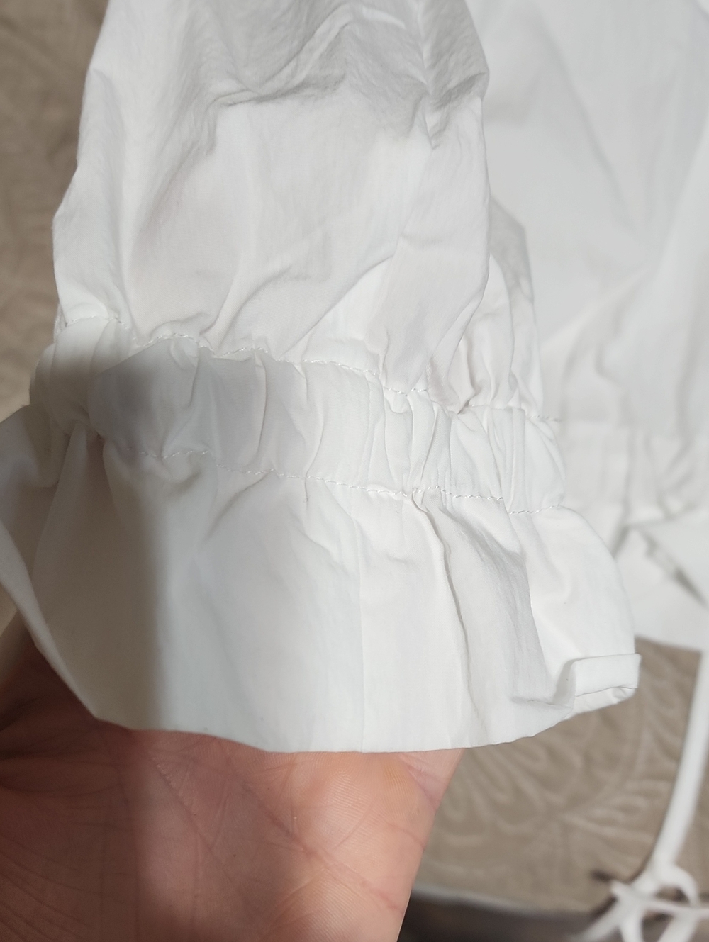Zara White Ruffled Hooded Jacket - Picture 5 of 7